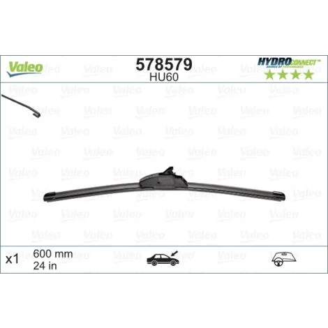 Щетка стеклоочис. 600 мм HU60 HydroConnect Upgrade LHD