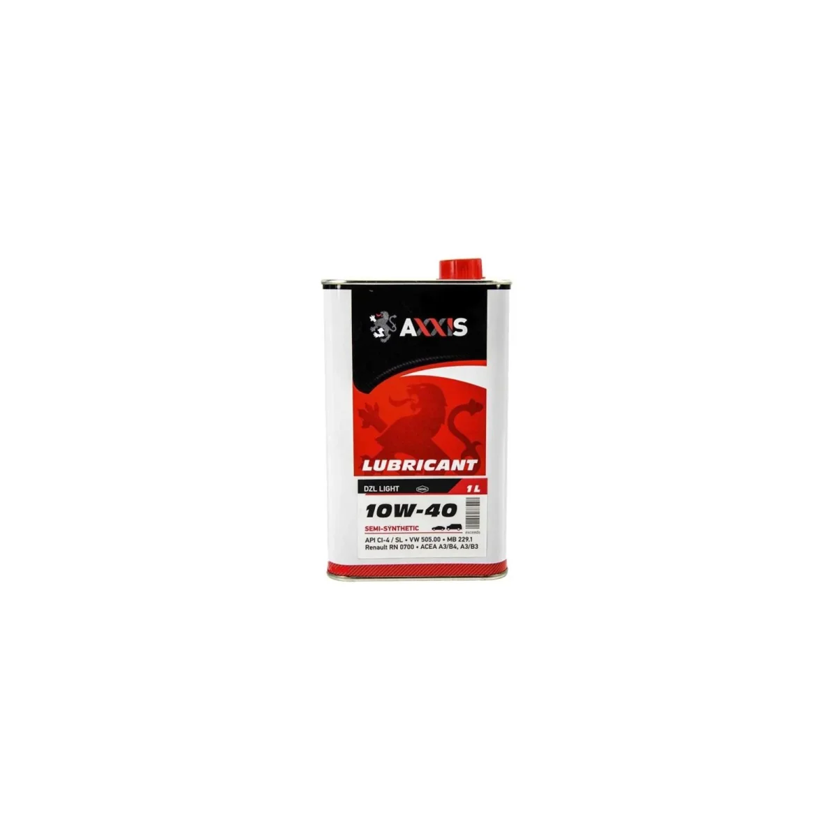 Олива моторн. AXXIS 10W-40 DZL Light (Каністра 1л)