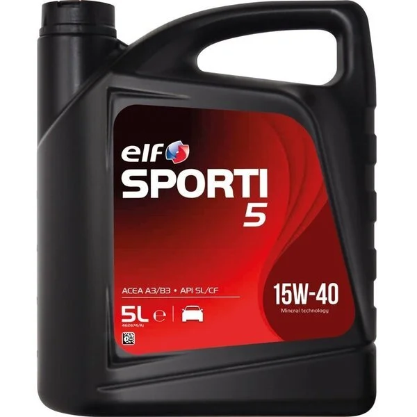 Олива моторна ELF SPORTI 5 15W-40 (Каністра 5л)