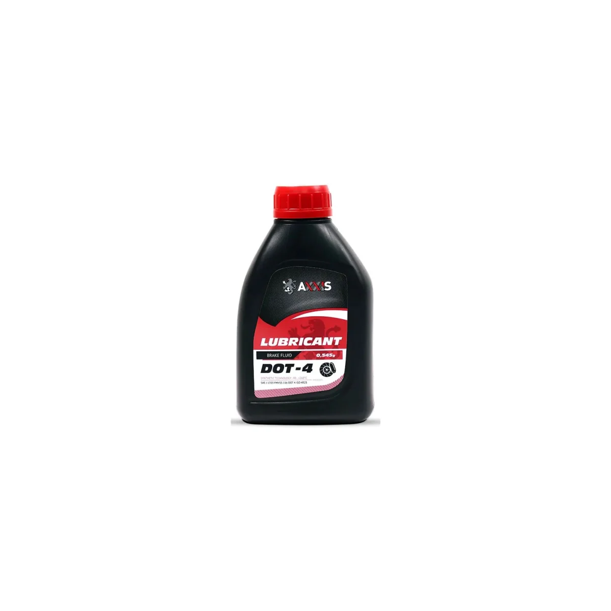 Рідина гальм. AXXIS DOT4 (Каністра 0,5L) 545g
