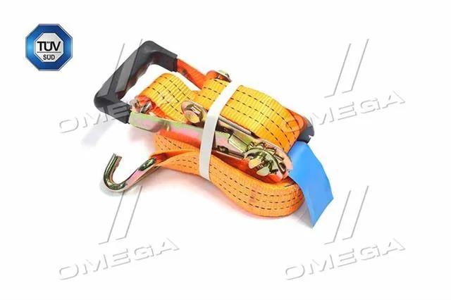 Стяжка груза 3t 50mm x8m (0.5+7.5) с прорезиненной ручкой