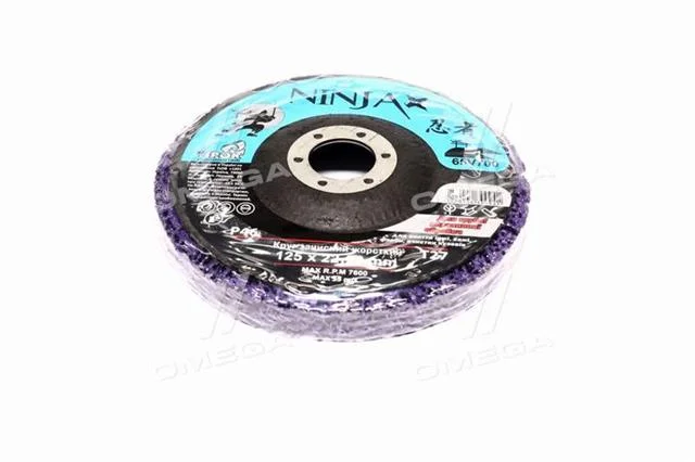 Коло зачистне неткане жорстке NINJA Т27, 125х22х13 мм, Р46 (5/100 шт. Уп), шт(VIROK)