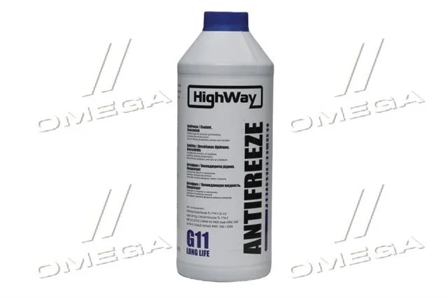 Антифриз HighWay ANTIFREEZE G11 концентрат синій 1,5л