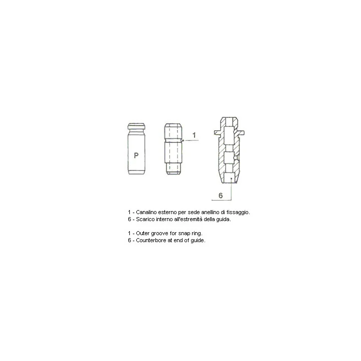 Направляющая клапана MITSUBISHI 1.3/1.6 16V 00-